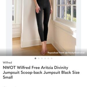 Wilfred Elegant Black Scoop-Back Jumpsuit